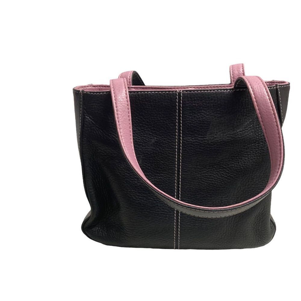 ROLFs‎ Black & Lavender Leather Small Child/Women’s Satchel Handbag 6X3.5X7